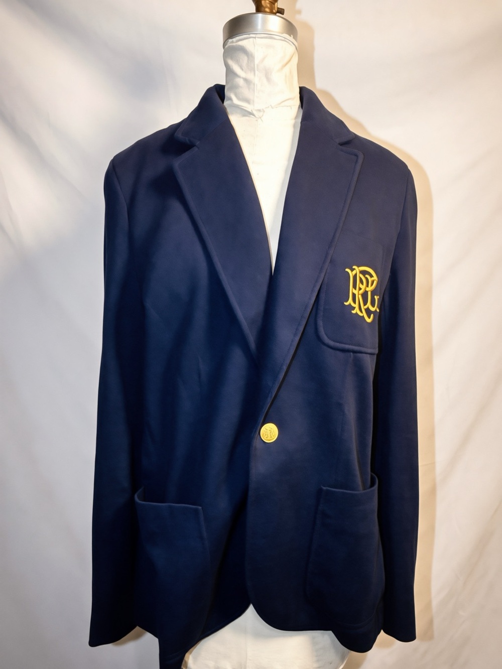 Polo Ralph Lauren Navy Blazer with Gold Crest